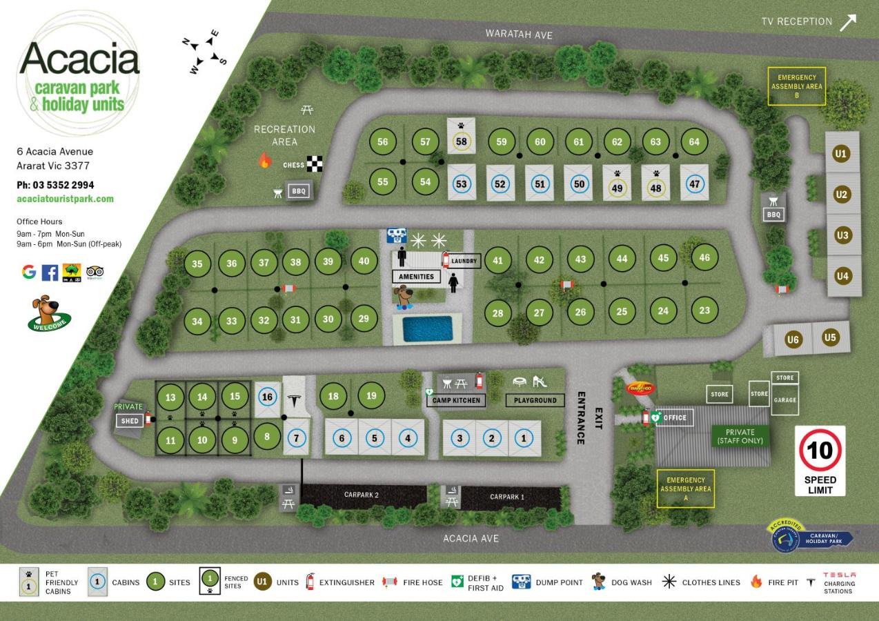 Acacia Caravan Park&Holiday Units Ararat Exterior foto